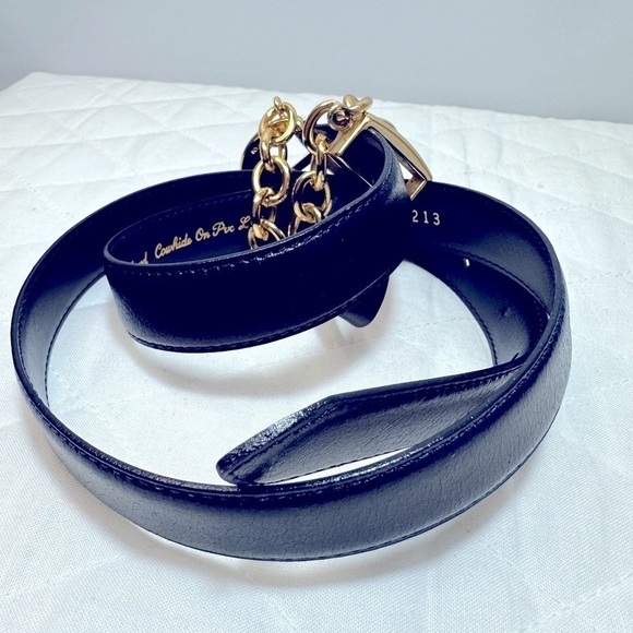 Cipriani 550213 Belt Leather Womens Cowhide Glazed On Pix Lining Chain Hook Boat Cipriani 550213 Belt Leather Womens Cowhide Glazed On Pix  main image 2